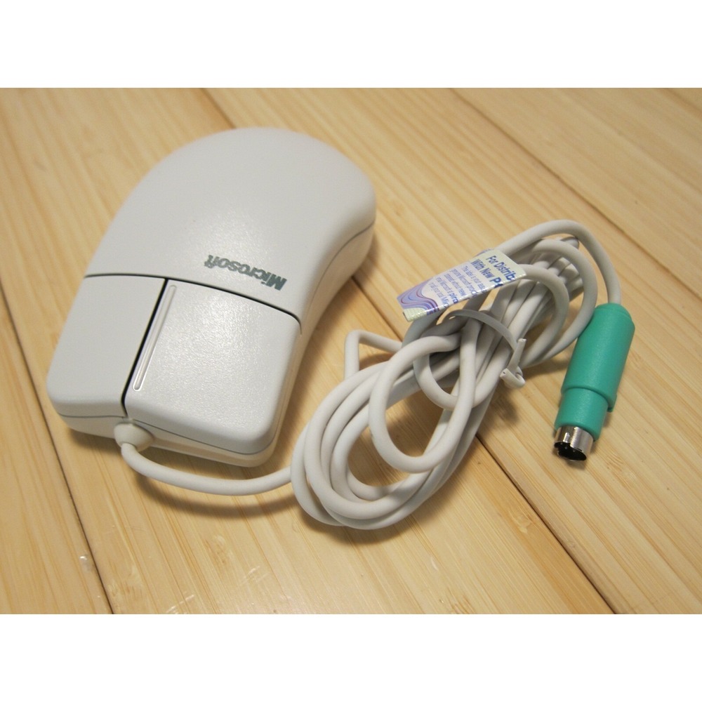 NOS Vintage 2 Button Microsoft Mouse Port Compatible PS2 Mouse 2.1A PN X03-68761 - Picture 2 of 12